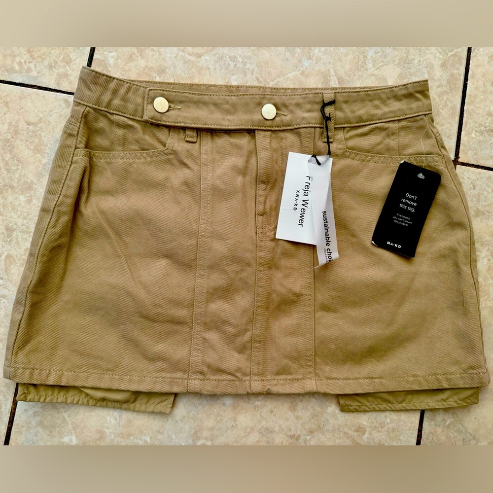 NA-KD Women's Khaki Skirt